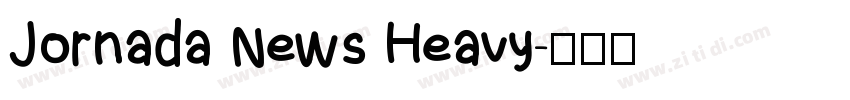 Jornada News Heavy字体转换